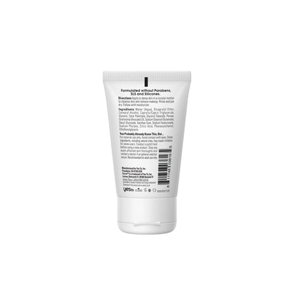 avocado fragrance-free daily cream cleanser with hyaluronic acid to hydrate dry skin- travel size