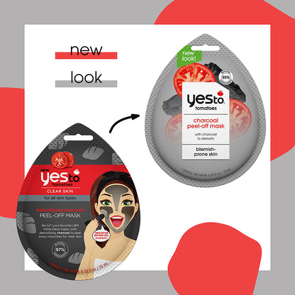 Tomatoes Charcoal Peel-Off Mask (Single-Use)
