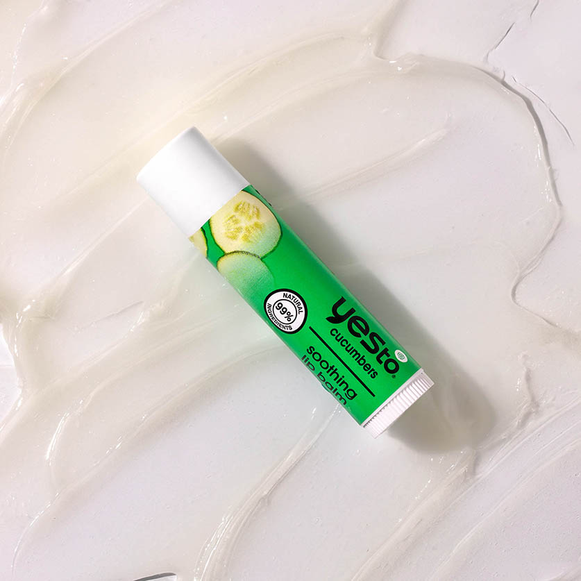 cucumbers soothing lip balm with aloe vera to soothe sensitive skin