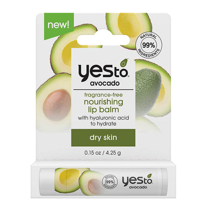 Yes To Avocado Nourishing Lip Balm in carton