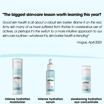 moisture barrier booster intense hydration moisturizer with hyaluronic acid, electrolytes, and cucumber extract